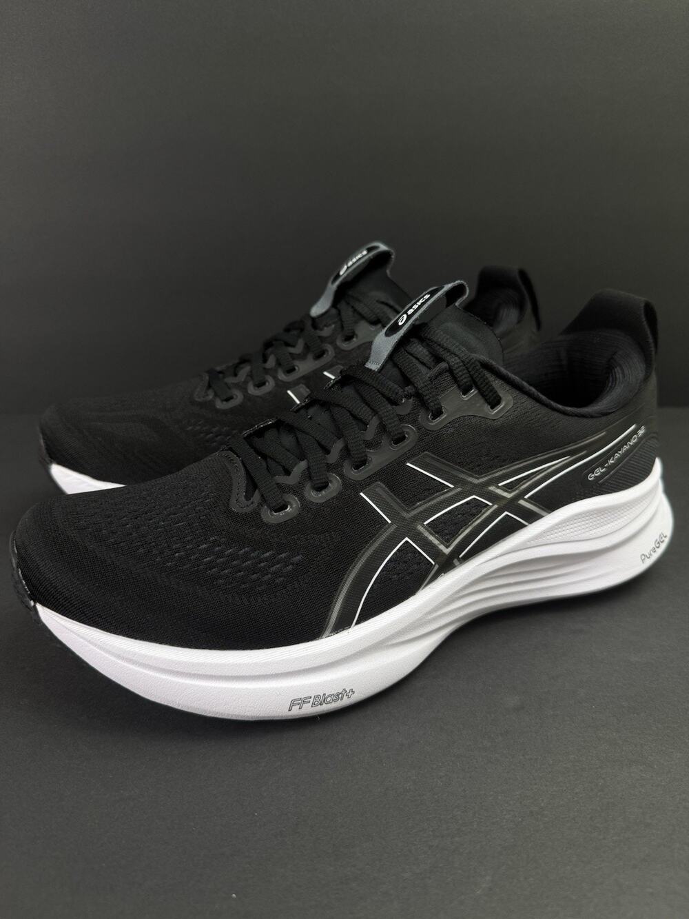 ASICS Gel-Kayano 32 Men’s 10 Black White Running Shoes 1011C052 Pre-Owned
